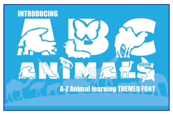 ABC Animals Font for Personalized Design Projects