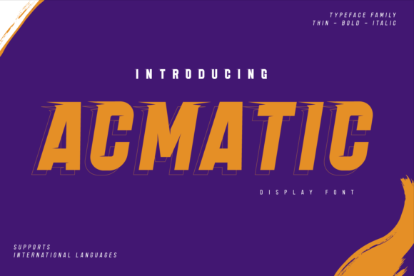Acmatic: The Modern Font That Elevates Every Design Project