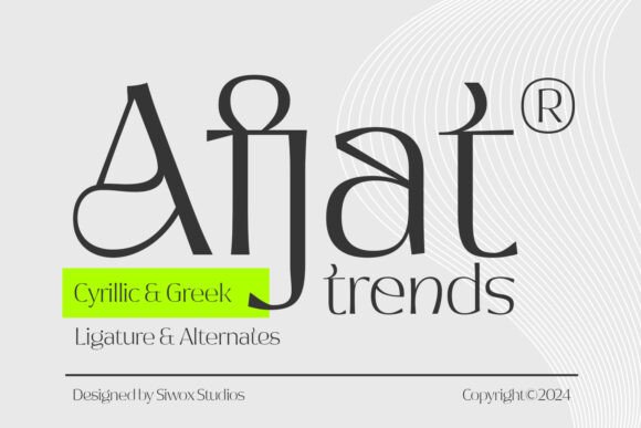 Afjat: A Fresh Display Font for Creative Makers