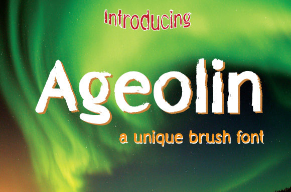 Ageolin: A Brush-Pen Display Font for Editorial Elegance