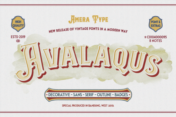 Avalaqus Font for Bold and Nostalgic Design
