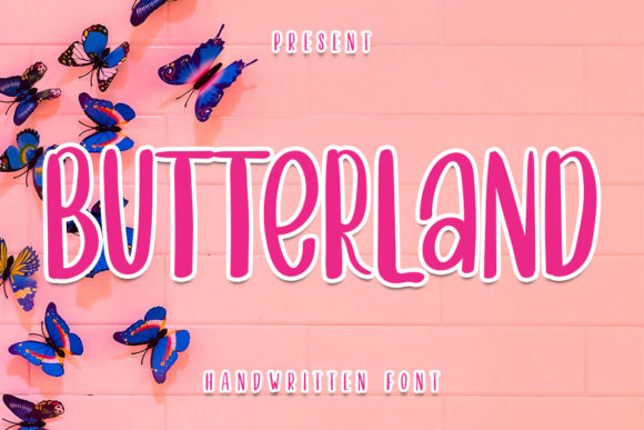 Butterland: A Friendly Display Font for Modern Branding