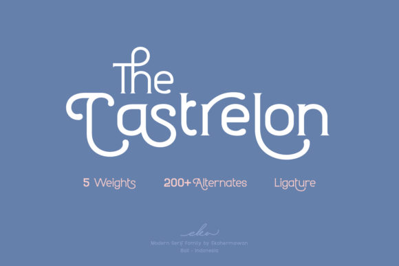 Castrelon: A Display Font for Creative Campaigns and Brand Identity