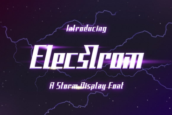 Elecstrom Display Font for Eye-Catching Branding