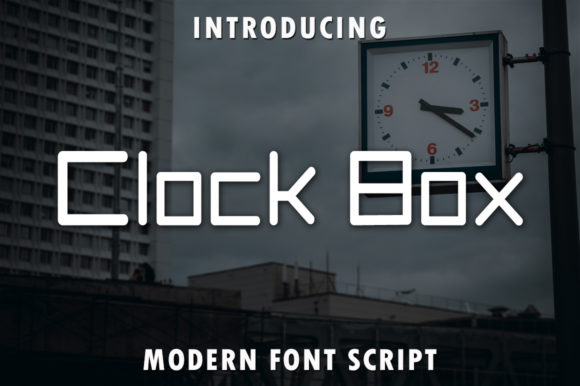 Enhance Your Brand with the Clock Box Display Font