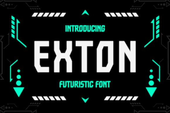 Exton: A Futuristic Display Font for Modern Editorial Design