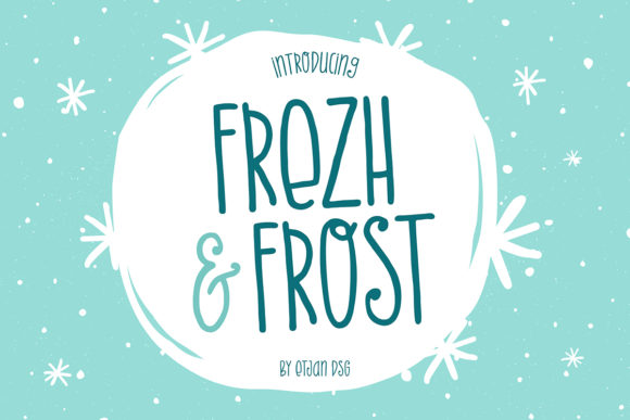 Frezh Frost: A Natural Display Font for Modern Branding