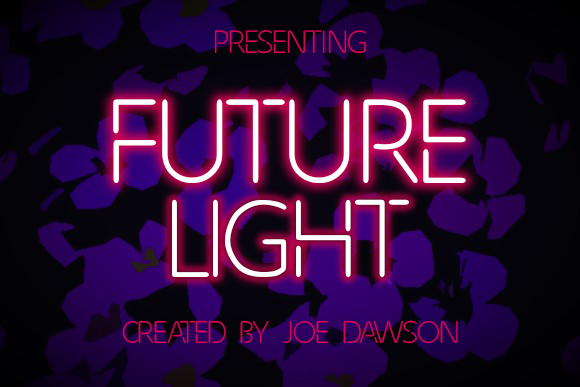 Future Light: A Cyberpunk Display Font for Editorial Design