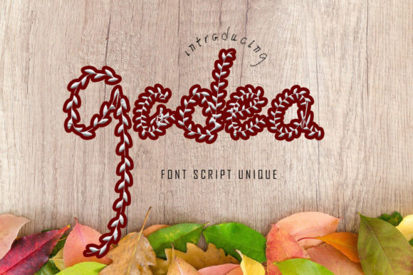 Godea: A Floral Display Font for Creative Makers