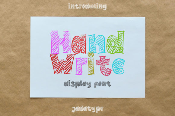 Hand Write: A Display Font for Child-Themed Web Designs