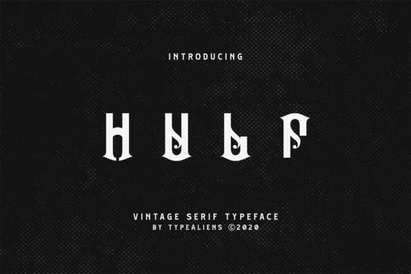 Hulf: A Modern Display Font for Bold Branding