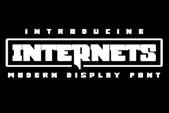 Internets: A Bold Display Font for Modern Branding