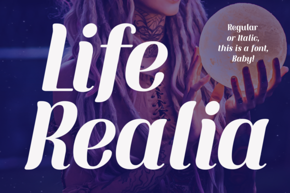 Life Realia: A Modern Display Font for Bold Web Design