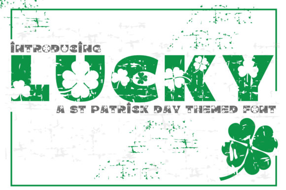 Lucky Font for Bold and Dramatic Craft Creations