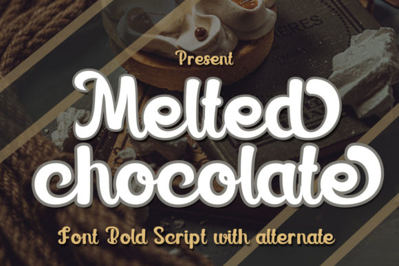 Melted Chocolate Display Font for Web Design