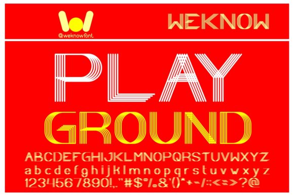 Play Ground: A Stylish Display Font for Creative Makers