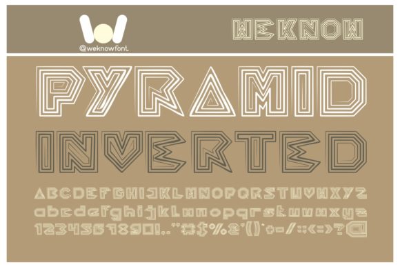 Pyramid Inverted: A Cool Display Font for Branding and Design