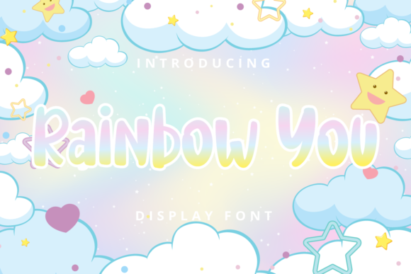 Rainbow You: A Vibrant Display Font for Kids-Themed Campaigns
