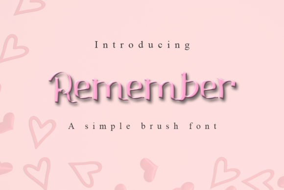 Remember: A Versatile Display Font for Creative Branding