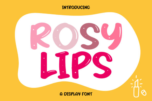 Rosy Lips Display Font for Trendy Campaigns