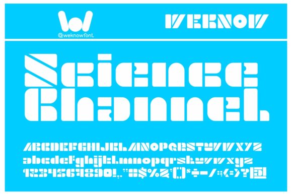 Science Channel: A Bold Display Font for Creative Crafters and Designers