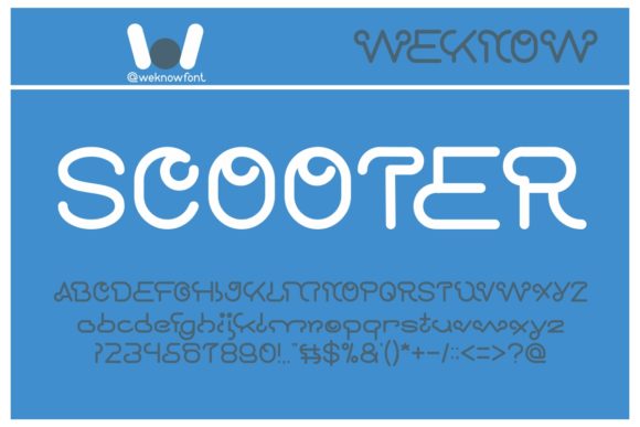 Scooter Experiment: A Font for Bold Editorial Statements