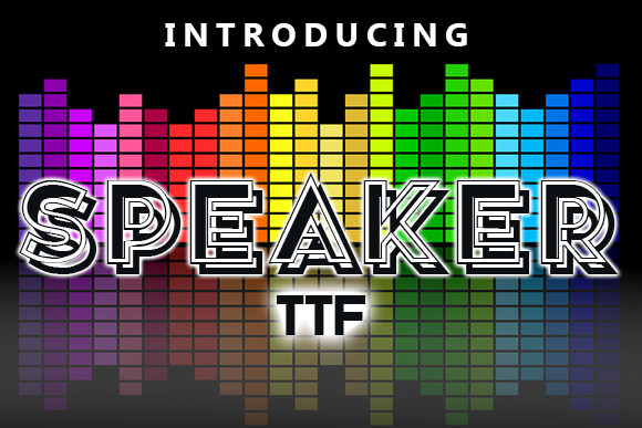 Speaker: The Ultimate Display Font for Marketing Creativity