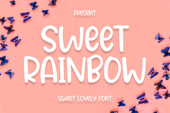 Sweet Rainbow: A Charming Display Font for Branding