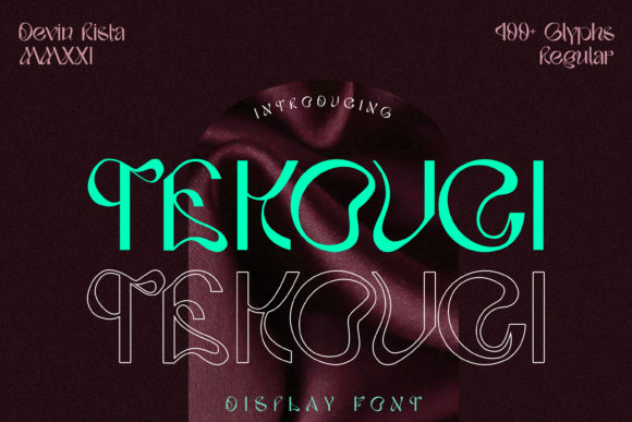 Tekouci Display Font for Editorial Design and Creative Projects