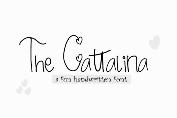 The Cattalina: A Quirky Handwritten Font for Digital Creativity
