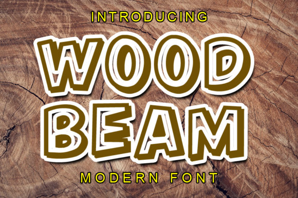 Wood Beam: A Display Font for Bold Branding and Creative Campaigns